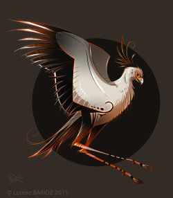 Secretary bird Style by Dragibuz