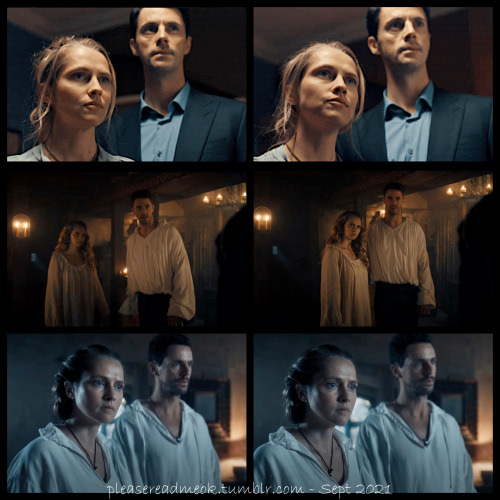 pleasereadmeok:Three seasons of Bishmont standing together as one.  Matthew Goode and Teresa Palmer 