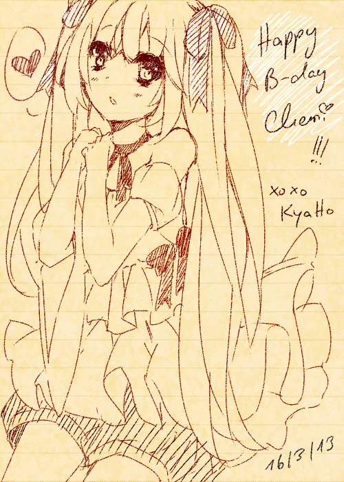HAPPY BIRTHDAY CHEEEEEEERRI &lt;3333 Have the best day ever and keep being such a super sweet pe