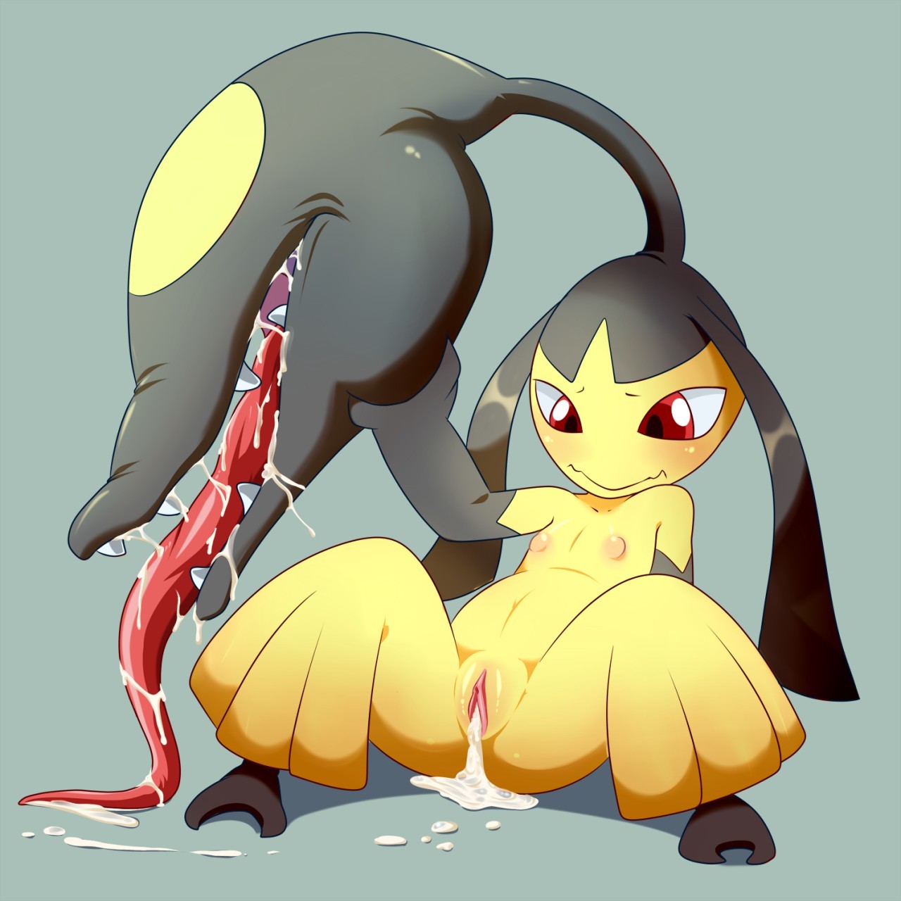 swiftstar194:  lucariofan97:  freestyle-joe:  Cumfilled/dripping pokemon request