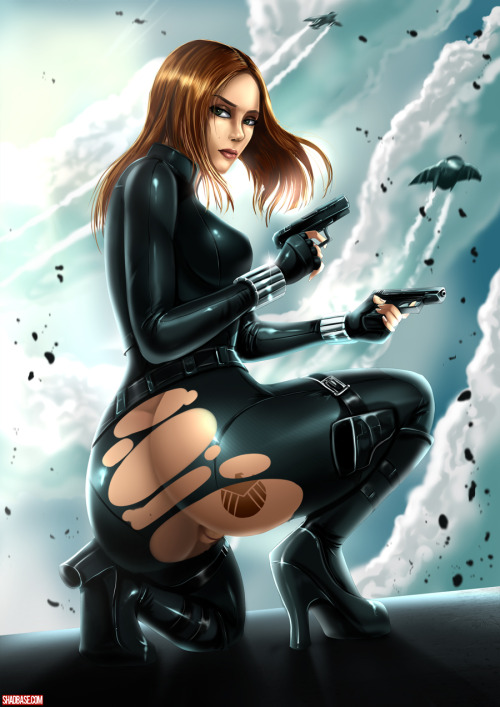 shadbase:  Black Widow pinups Including sketch version. You can see the drawing process of this on youtube.