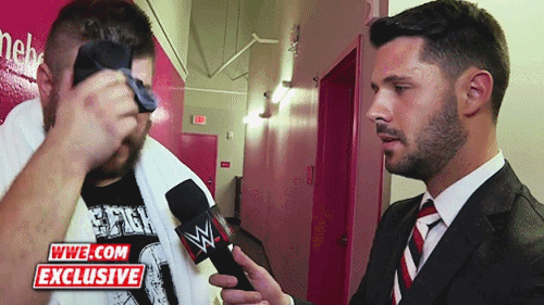 godzillawillsaveus:     A brutal encounter causes Kevin Owens to lash out backstage (x)  