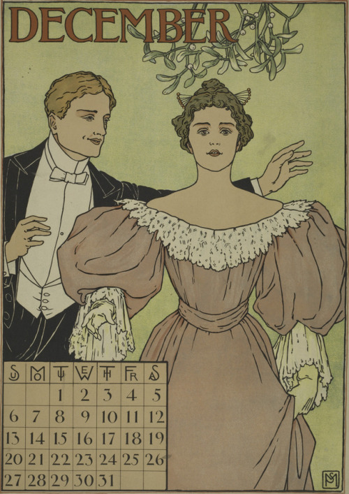 December 1896Artist: F. Schuyler Mathews (American; 1854–1938)ChromolithographPage from a calendar p