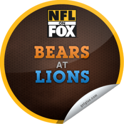      I Just Unlocked The Nfl On Fox 2013: Chicago Bears @ Detroit Lions Sticker On