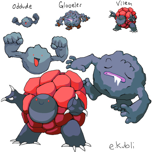 Carried these pokémon fusion evolutions all the way through. -Eric