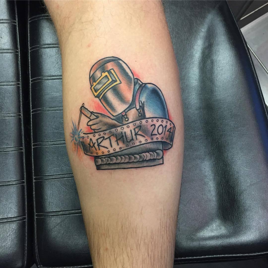 Miller Welders - Check out Robby Rich's tattoo of his beloved Digital  Elite™ Series helmet! In honor of National Tattoo Day, show us your welding  tattoos! | Facebook