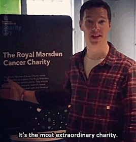 londoncallingsigh:Benedict Cumberbatch advocating for the Royal Marsden Cancer Charity (x)