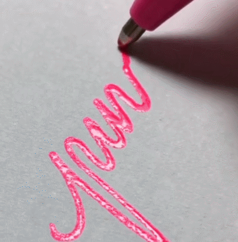 stimmywombat: Pink Calligraphy