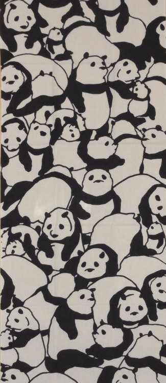 Kenema, Kyoto Collection - Pile of Pandas, Tenugui Japanese Fabric