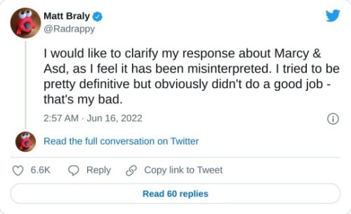 Matt Braly clarifying the whole situation with Marcy Wu’s character, Amphibia staff intentions with 