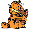 garfield hugging pookie