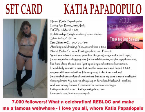 Porn Pics katiaperv:  NOW 7000 HORNY PERVERTS FOLLOWERS!!!