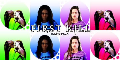 the-maidofmischief: FIRST KILL - Icons Pack Please like or/and reblog if you take any! made by the-m