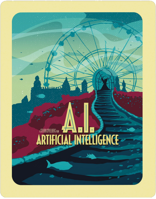 ‘AI: Artificial Intelligence’ bluray steelbook.Part of the 'Sci-Fi Destination’ St