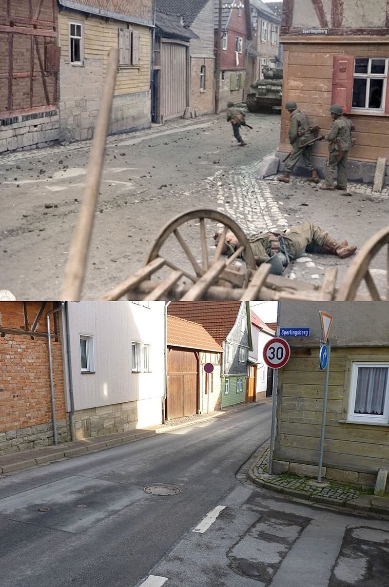 peterfromtexas: The same street, 73 years ago