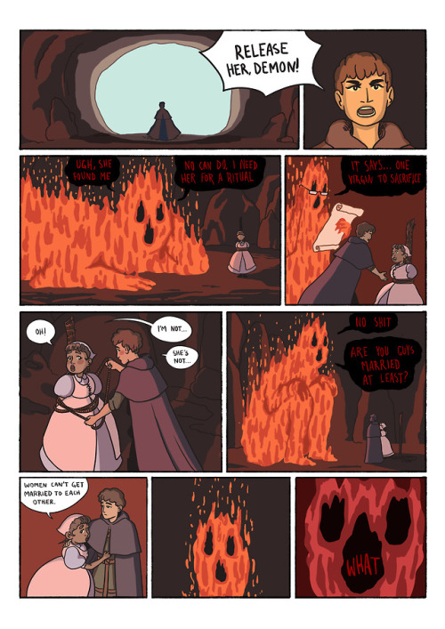 ivdp: Created this queer little comic after two weeks of learning Color as Storytelling! The superhe