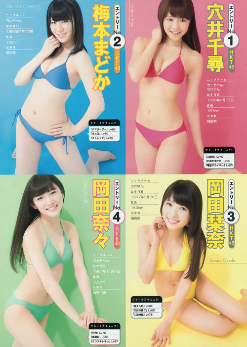 AKBグループヤンマガ専属グラビアモデルオーディションYoung Magazine 2015 No.15