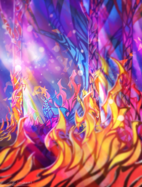 zandraart:stained glass forest