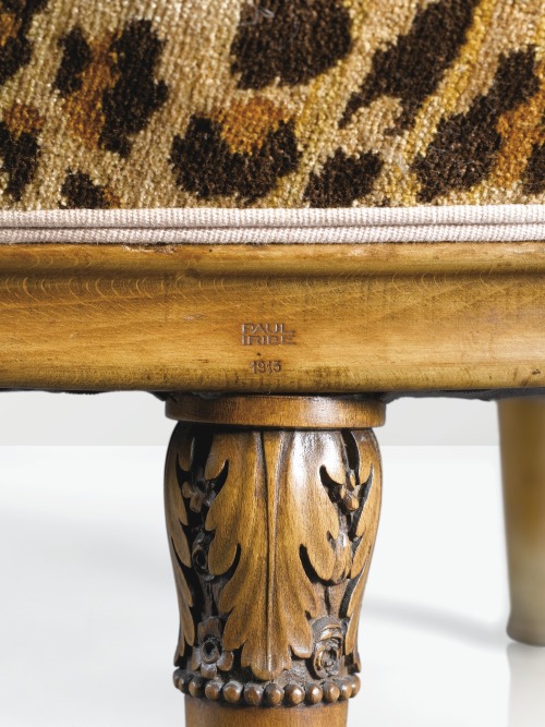 Paul Iribe, Fauteuil Nautile, 1913. Carved walnut. France. Sotheby’s. Sold for 781.500 EUR.