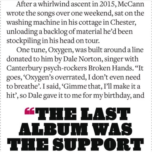 Interview with Q Magazine.Thanks to @vanfishbobfish