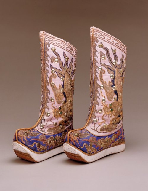 mia-asian-art: Pair of Theatrical Boots, 19th century, Minneapolis Institute of Art: Chinese, South 