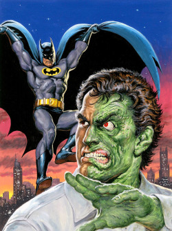 gameraboy:  Batman and Two-Face by Earl Norem