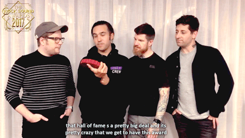 trohmann:“Crazy excited to be the first band inducted into the Rock Sound Hall Of Fame + we’re on th
