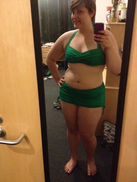 chubby-bunnies:  US size 14/16 trying to get up the courage to wear this in public. The thing is I KNOW if this photo was of someone else, I’d be like “hell yeah, go for it, you’re a babe.“ LOVE this blog, You are all so beautiful.  Following
