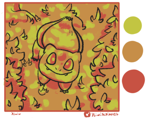 heres a color challenge for all you pokemon artists out there! pick a random number between 1 and 89