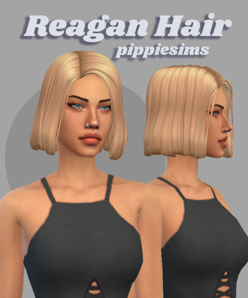 Reagan Hair  this hair kinda looks like that base game one that eliza pancakes has&hellip;B