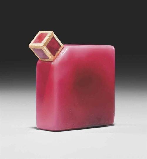 Baccarat pour Ybry, crystal perfume flacon for Désir du Coeur, Mon Ame &amp; Femme de Paris, 1925. W