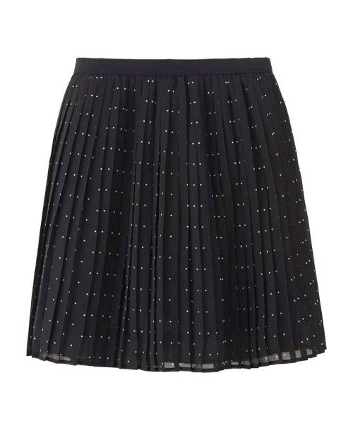 Women Chiffon Pleated Print Mini Skirt