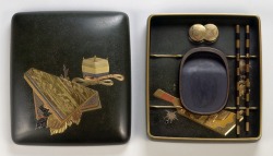 gardenofthefareast: Writing Box (Suzuribako)  Japan  circa 1860-1870 