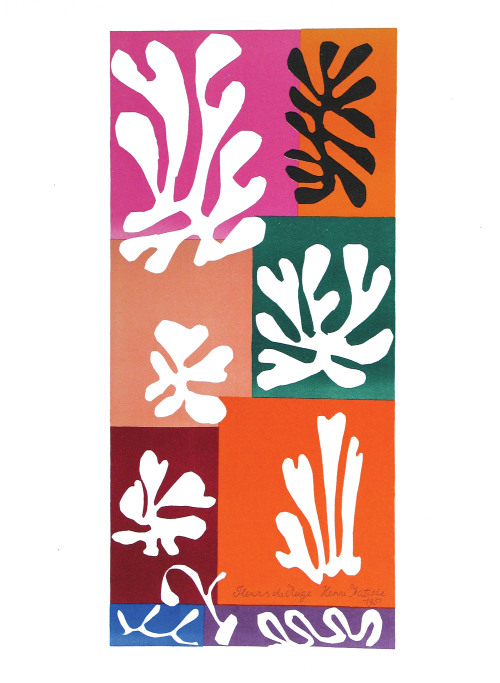 Henri MatisseFleurs de Neige, 1958Lithograph in colours on paperCourtesy Dellasposa Gallery.