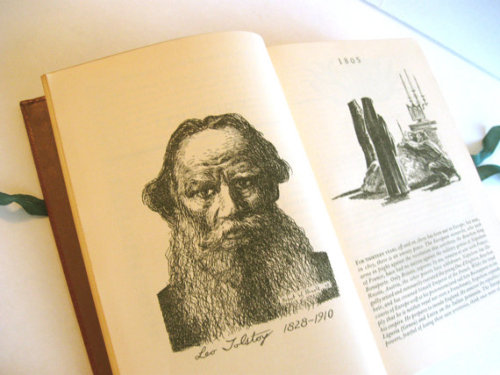 I ♥ this babe..beautiful vintage edition of Tolstoy&rsquo;s War and Peace.