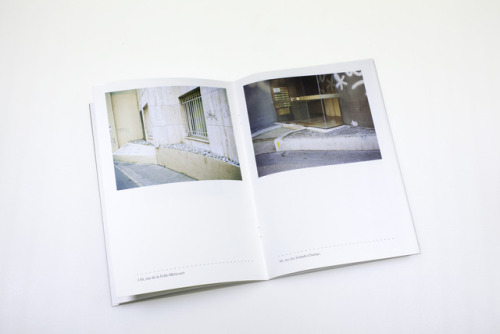 Dummy for Jardins de béton (2012-2014). 60 pages, 16x23 cm. Inside printed on Olin regular na