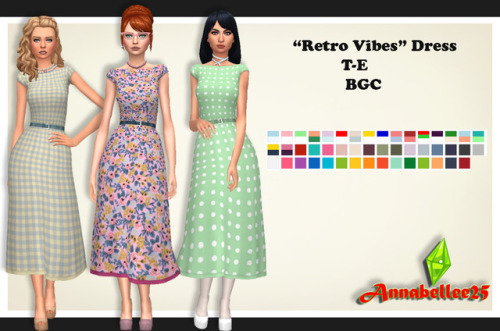 annabellee25:  Heya guys!just made a really simple kinda retro feel dress, nothing too fancy. it&rsq