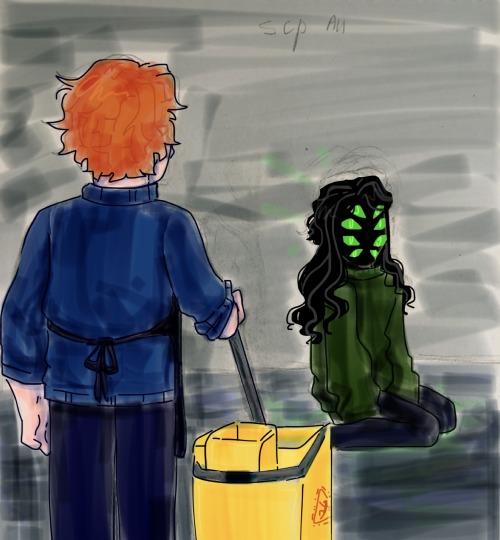Scp AU Sketch On The Phone, Because I'm A Loser, Who Doesn't Have Access To A Normal Drawing Gadget Right