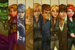 rsorge:  Crossover all the things! ‘Rise of the Brave Tangled Wreck-it Dragons’ cast as the avengers. Click on the images to see who’s who. Have headcanons for this ‘verse? I’d love to hear them. :)