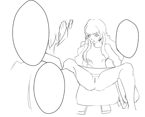 Sketches for http://pigolica.tumblr.com/post/144302489322/bakemonogatari-spanking-suppositories-and