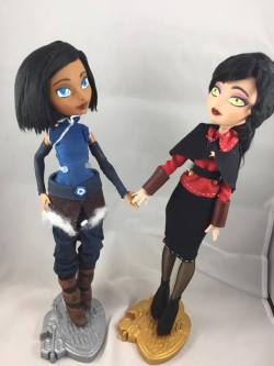 craftingkitty94: My babies are finally done and listed! Avatar Korra and Asami Sato from Legend of Korra!! Find them here! 