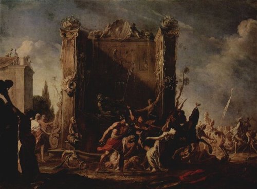 hildegardavon:themacabrenbold Johann Heinrich Schönfeld, 1609-1684The abduction of the Sabine w