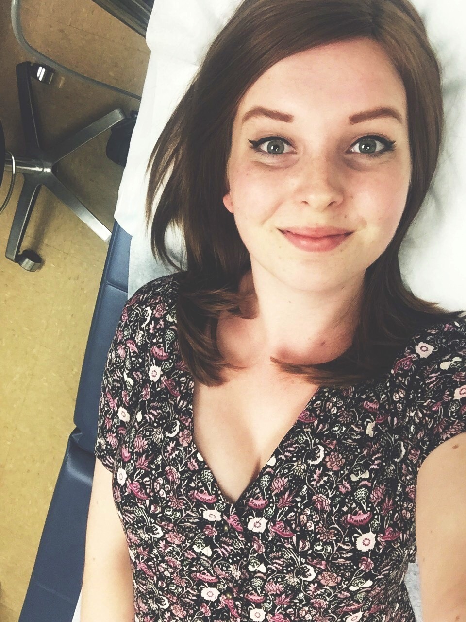 Girls Abdominal Exams — Waiting At The Gynecologist To Receive Her