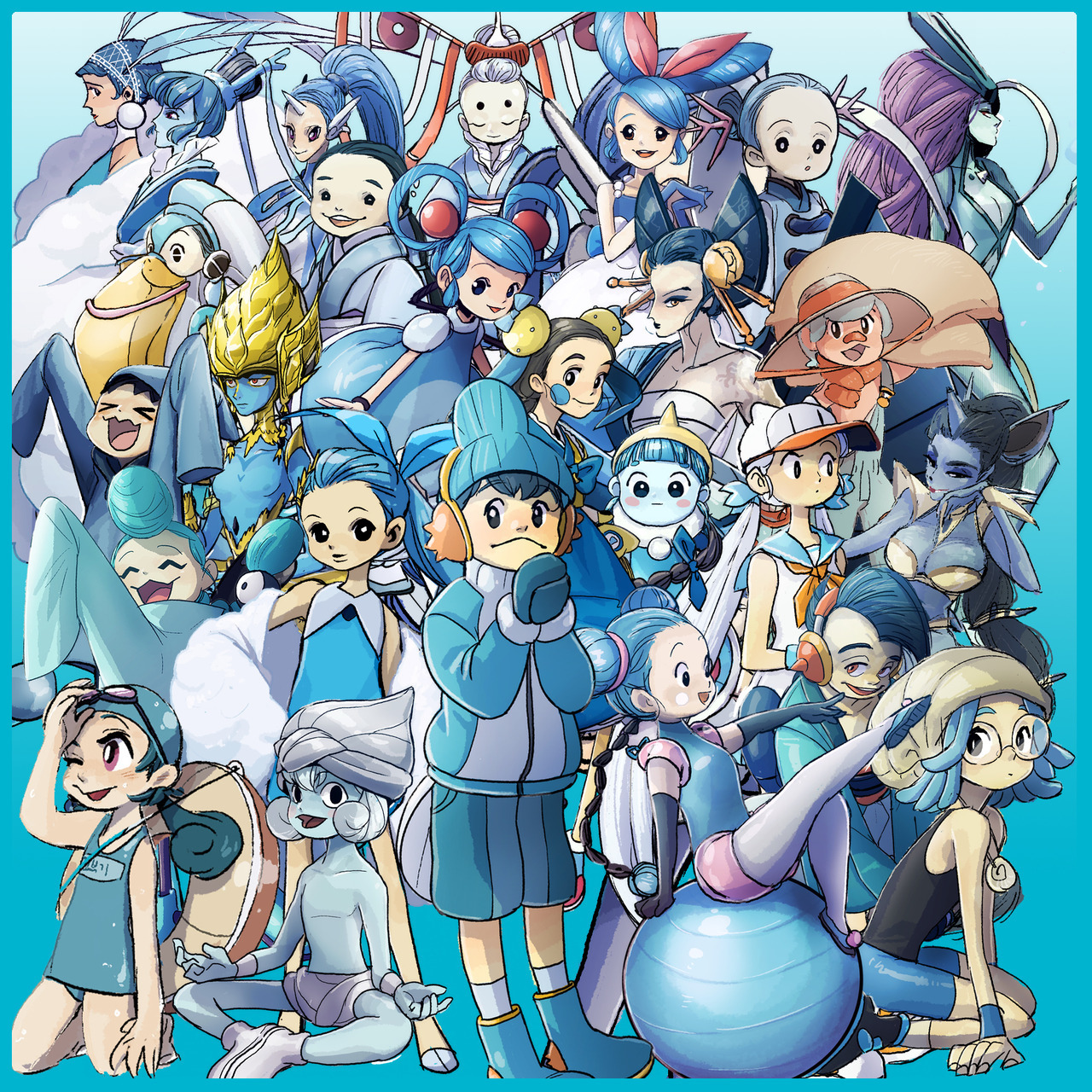 tamtamdi:      💎  ❄️💎Blue Pokémon💎❄️   💎     Collected some
