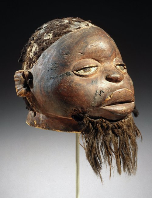 Lipiko (spirit) mask of the Makonde people, Cabo Delgado province, Mozambique.  Artist unknown; 19th