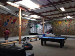 Bouldering at a different location! The walls