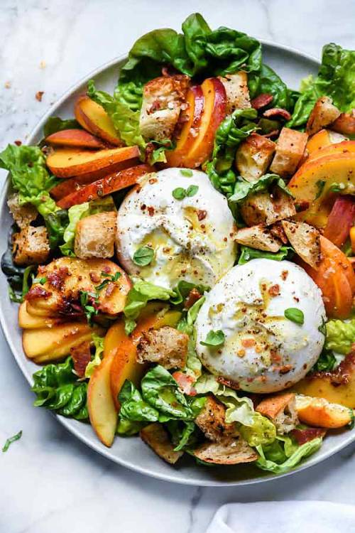 foodffs:  Peach Panzanella Salad with Burrata and BaconReally nice recipes. Every hour.Show me what you cooked! 