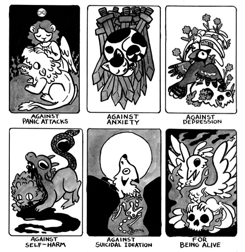 fox-teeth: Magical Art Therapy ● Sigils for Mental Health (series) (prints)