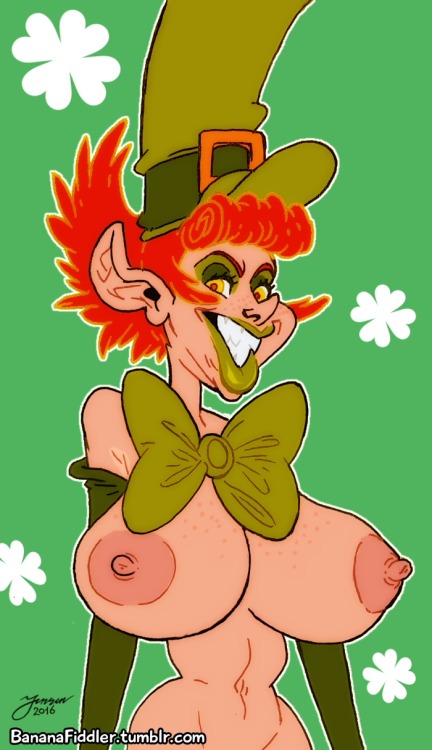 slewdbtumblng:  bananafiddler:  Happy Saint Patty’s Day! Hope you all have a fun time. Featured OCs include SLB’s luscious LepreCunt, stickymon’s cute Cuntry Gal (who may not be Irish, but is certainly very ginger), and taiikodon’s perky Patty.