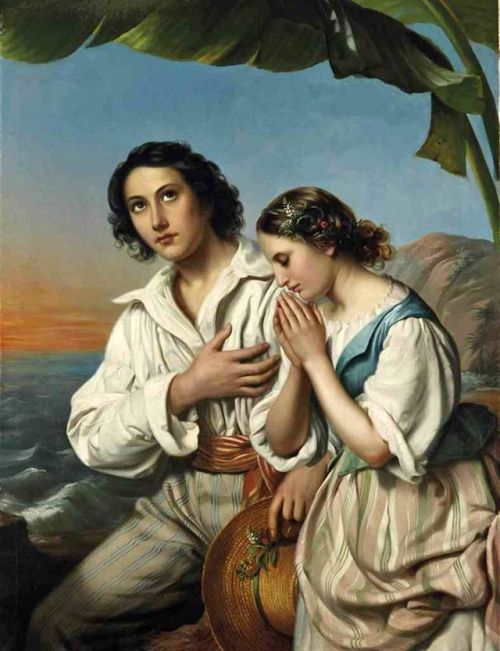 Marie Adélaïde (Adèle) Kindt (1804–1884) Paul et Virginie , 1856